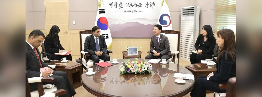 Ambassador Amit Kumar called on H.E. Mr. Park Minshik, Minister of Patriots and Veterans Affairs, RoK