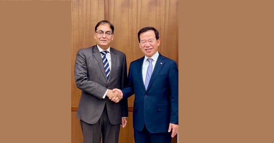 Amb Amit Kumar met Mr. Seo Yoo Seok, Chairman of Korea Financial Investment Association (KOFIA)