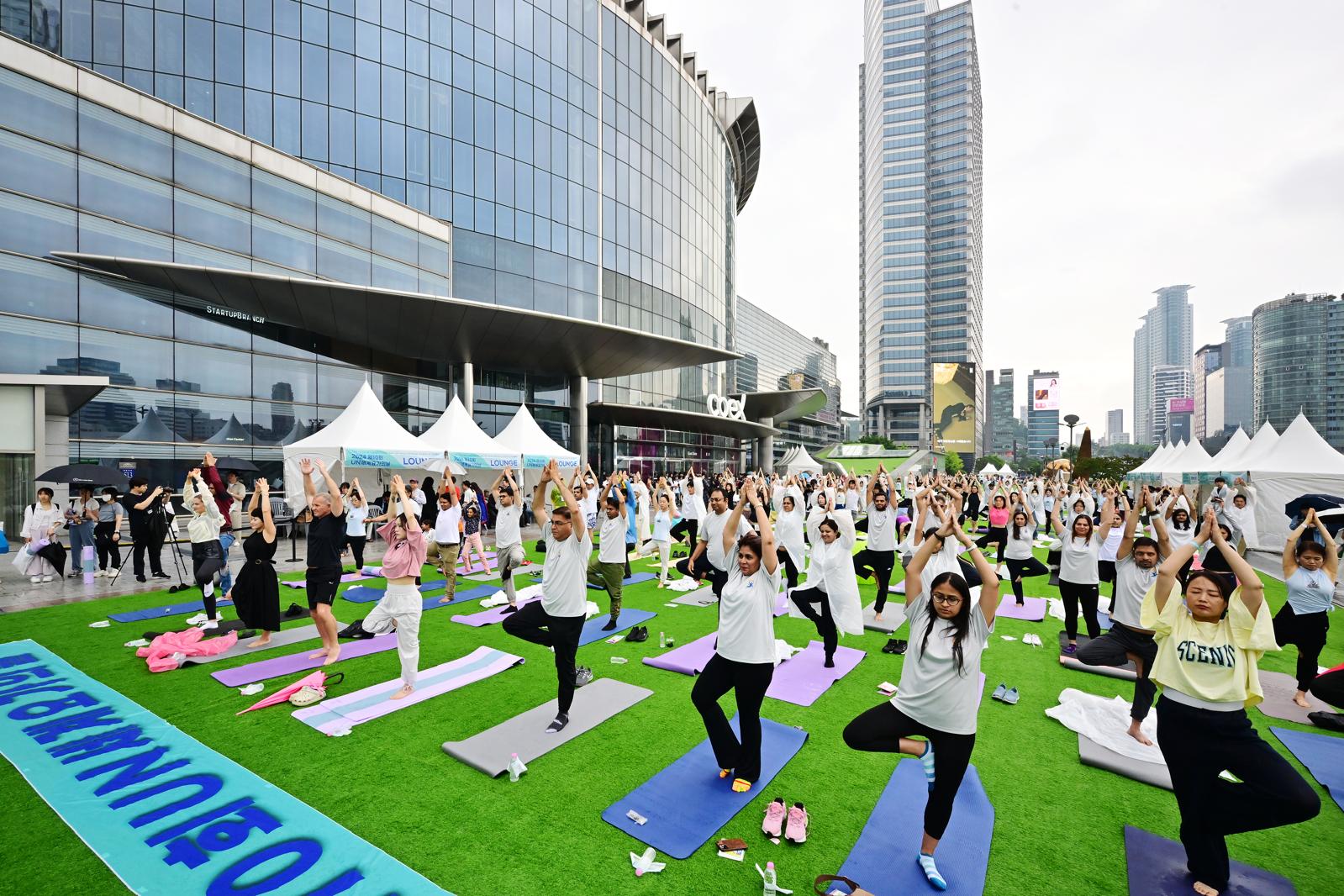 10th International Day of Yoga celebrations5