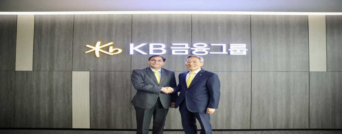 Ambassador Amit Kumar met Mr. Jong Kyoo Yoon, Chairman, KB Financial Group