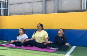 Yoga Session at Korea Foreign School