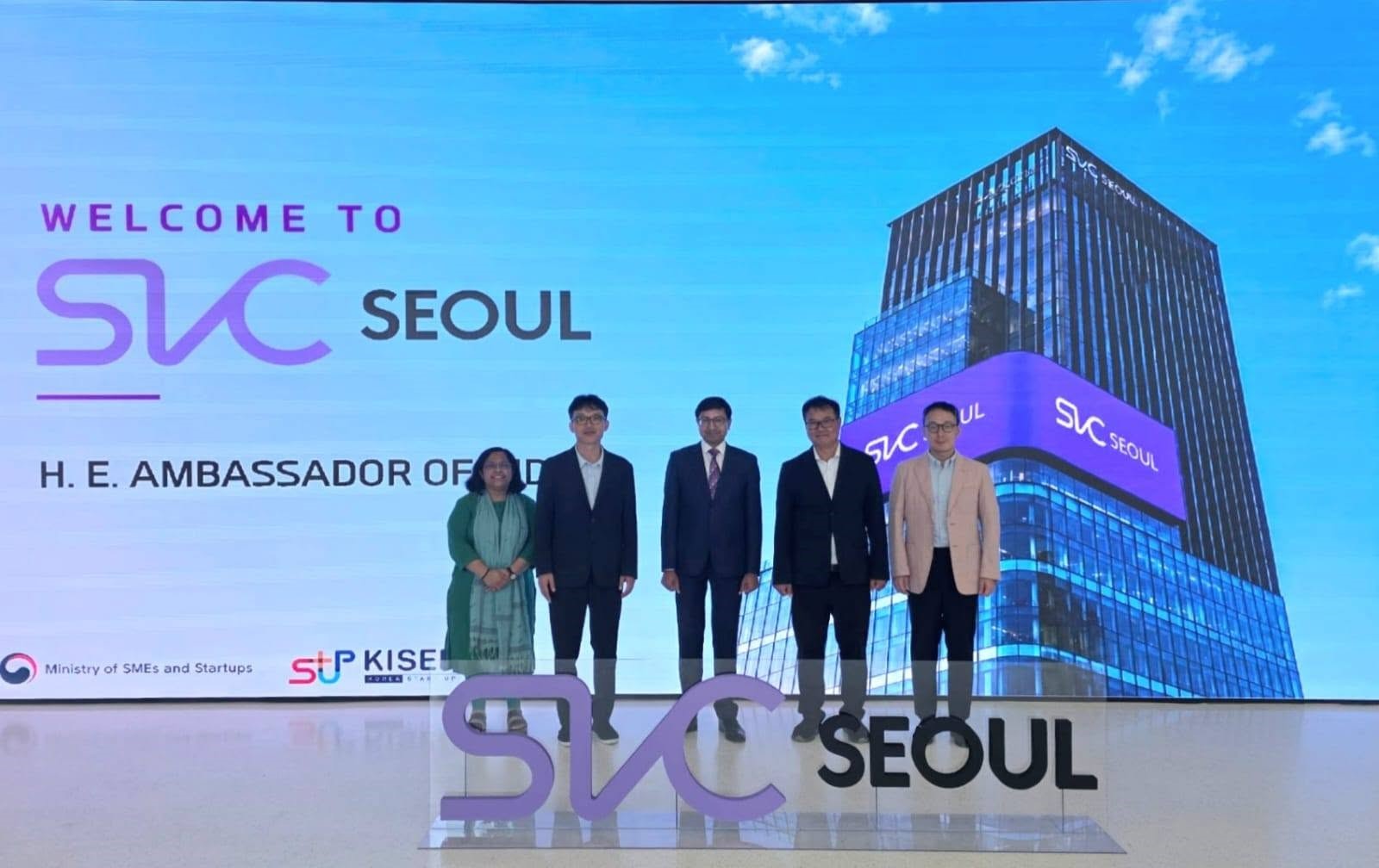 Ambassador visited the Startup Venture Campus (SVC), Seoul and interacted with the
Korean startups interested in exploring India on 29th July 2026.