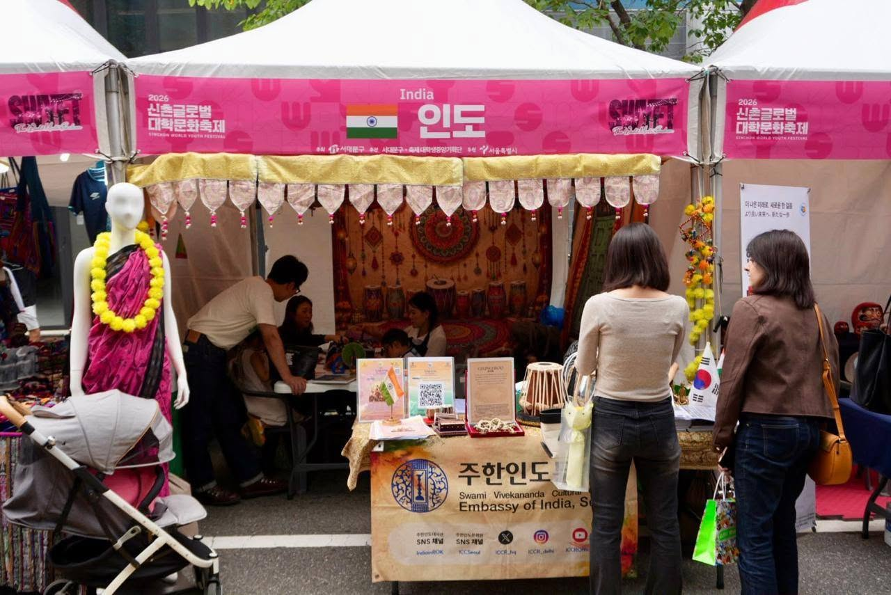 Celebrating India at the Sinchon World Youth Festival from 12-13 September 2026.