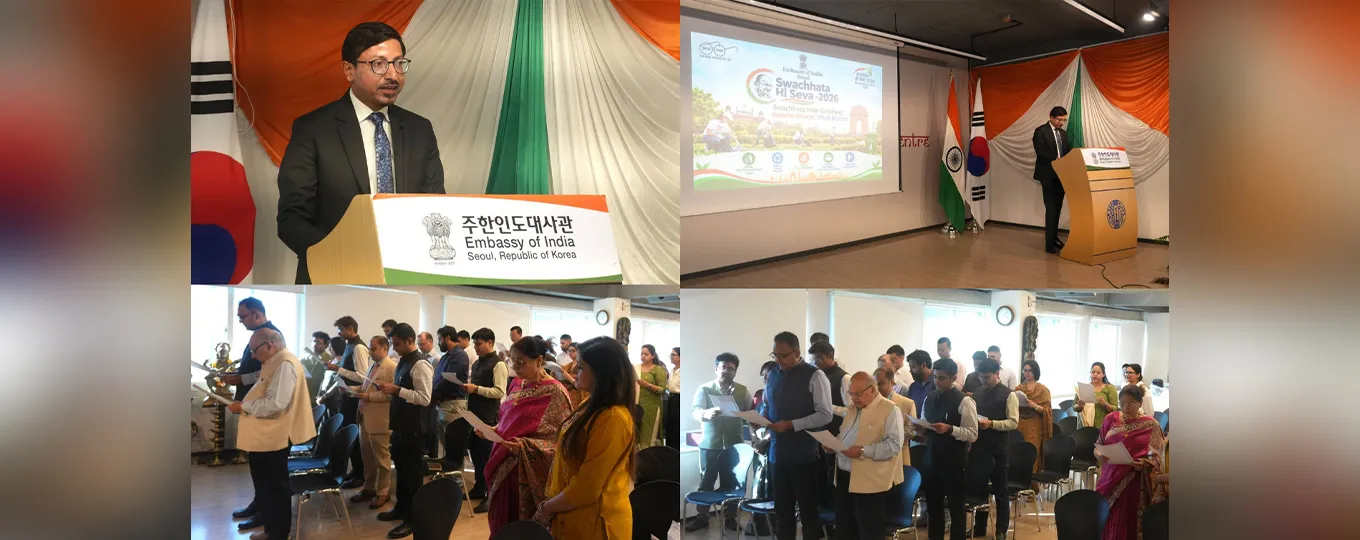 The Embassy launched its ‘Swachhta Hi Seva Campaign’ with a pledge administered by Ambassador Gourangalal Das