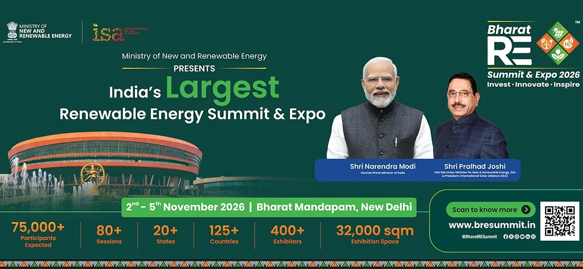 Bharat Renewable Energy Summit and Expo (BRESE) 2026, New Delhi, 2-5 November 2026