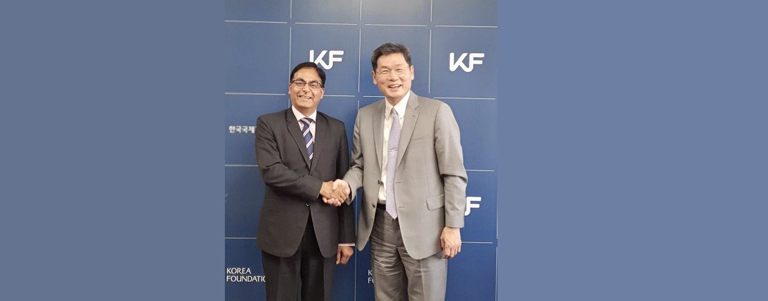 Amb Amit Kumar met Amb Kim Gheewhan, President of Korea Foundation